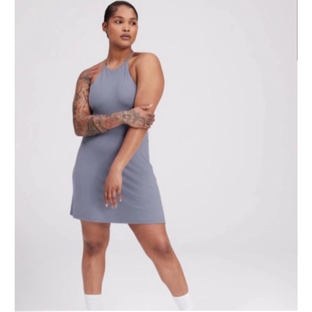 Girlfriend collective‎ undress active dress built in shorts gray women’s XXXL
